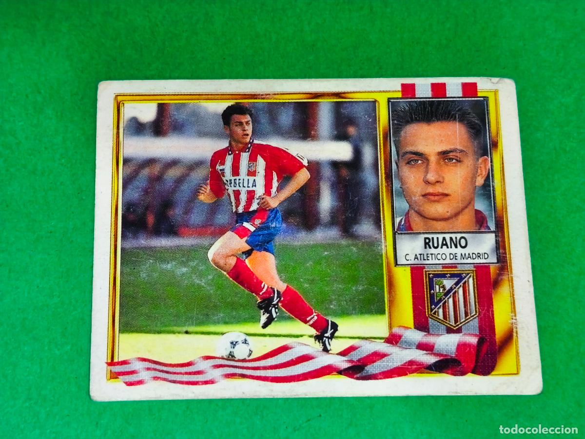 Figurine di Calcio: CROMO DE F&Uacute;TBOL RUANO DEL AT. MADRID BAJA SIN PEGAR LIGA ESTE 1995-1996/95-96