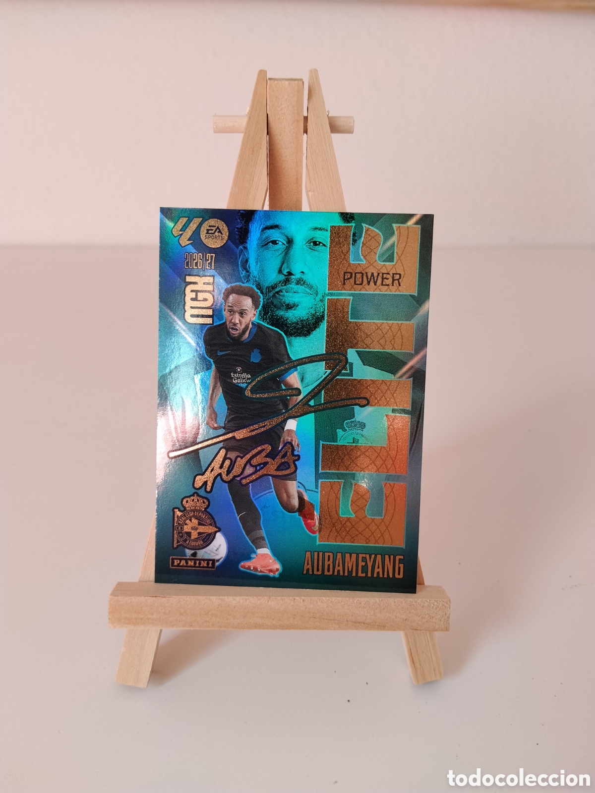 Cromos de f&uacute;tbol: Aubameyang &Eacute;lite Power megacrack 26/27