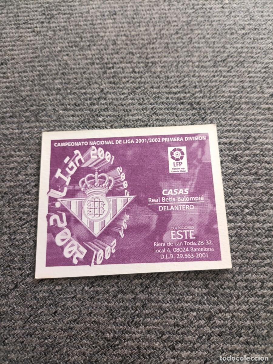 Cromos de f&uacute;tbol: Auto original de Casas Betis - Foto 2