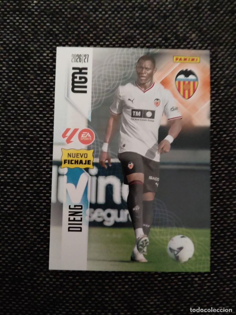 Cromos de f&uacute;tbol: 487 dieng nuevo fichaje valencia megacracks 2026-27