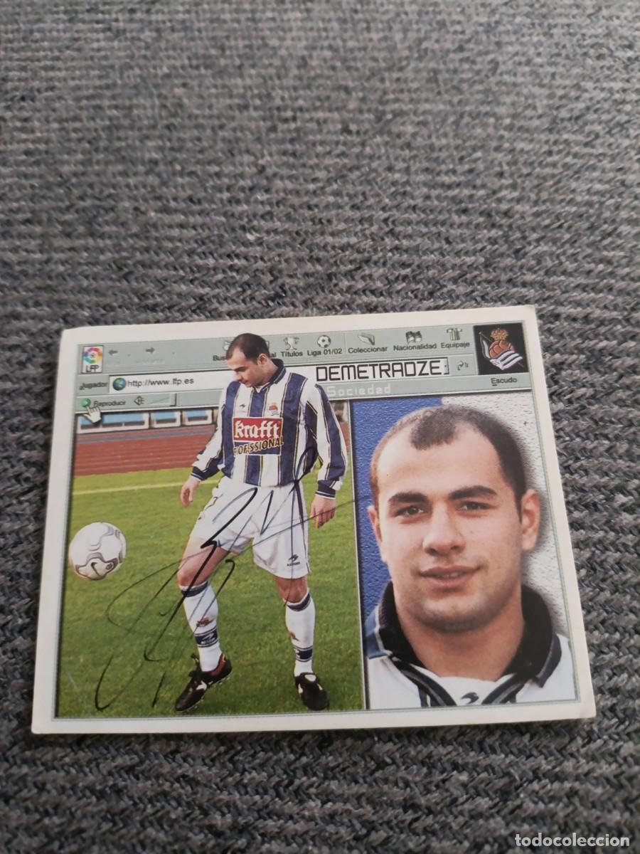 Cartes &agrave; collectionner de Football: Auto original de Demetradze Real Sociedad