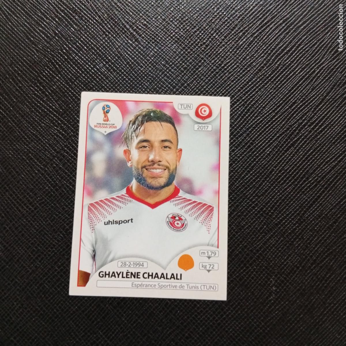 Cromos de f&uacute;tbol: 564 CHAALALI TUNEZ PANINI MUNDIAL RUSIA 2018 CROMO FUTBOL 18 - SIN PEGAR - /CJ2 .