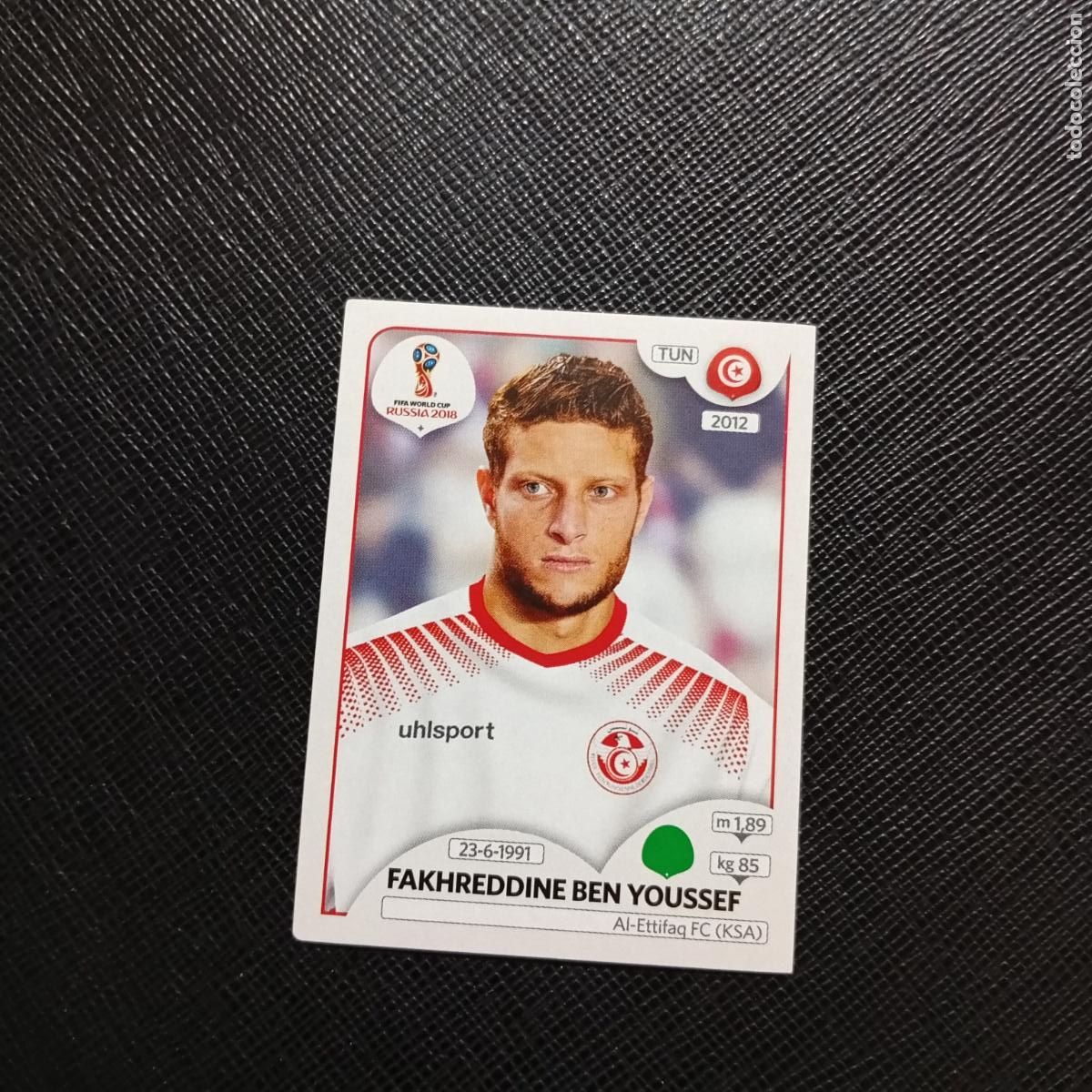 Fu&szlig;ball-Sticker: 567 BEN YOUSSEF TUNEZ PANINI MUNDIAL RUSIA 2018 CROMO FUTBOL 18 - SIN PEGAR - /CJ2