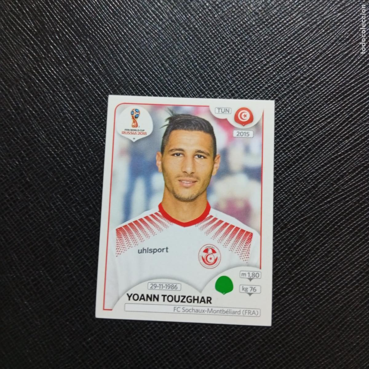 Fu&szlig;ball-Sticker: 569 TOUZGHAR TUNEZ PANINI MUNDIAL RUSIA 2018 CROMO FUTBOL 18 - SIN PEGAR - /CJ2