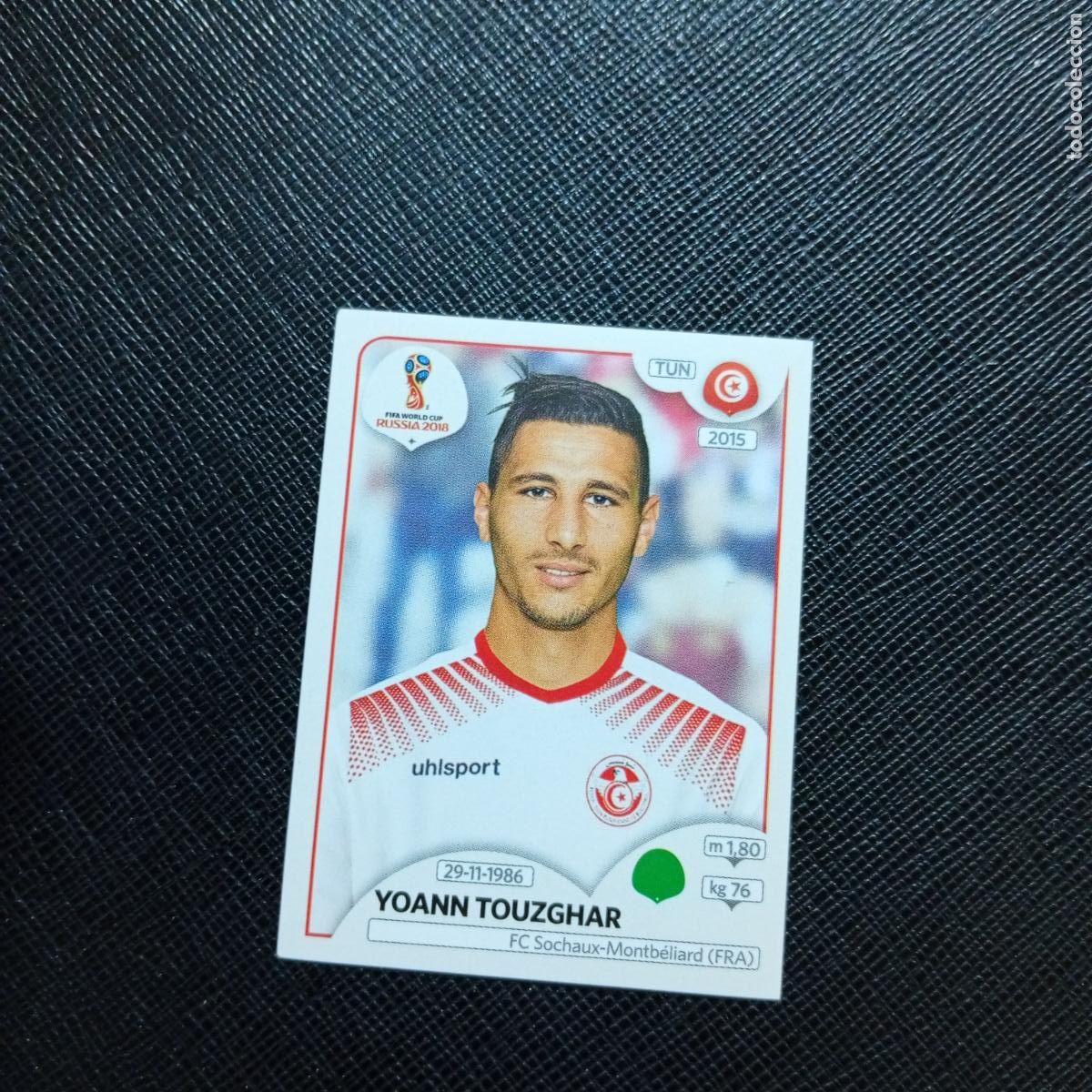 Fu&szlig;ball-Sticker: 569 TOUZGHAR TUNEZ PANINI MUNDIAL RUSIA 2018 CROMO FUTBOL 18 - SIN PEGAR - /CJ2 .