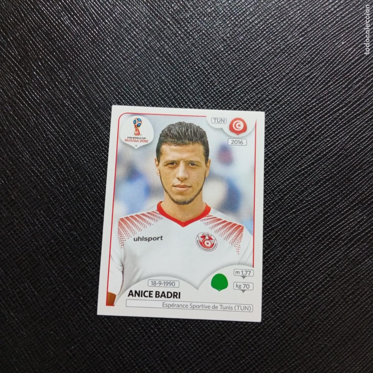 Cromos de f&uacute;tbol: 570 ANICE BADRI TUNEZ PANINI MUNDIAL RUSIA 2018 CROMO FUTBOL 18 - SIN PEGAR - /CJ2 ..