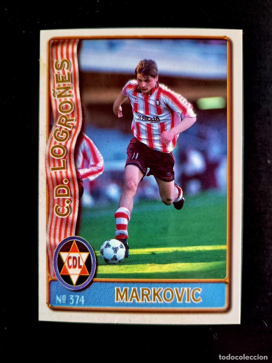 Cromos de f&uacute;tbol: 374 MARKOVIC - C.D. LOGRO&Ntilde;&Eacute;S - MUNDICROMO 96/97