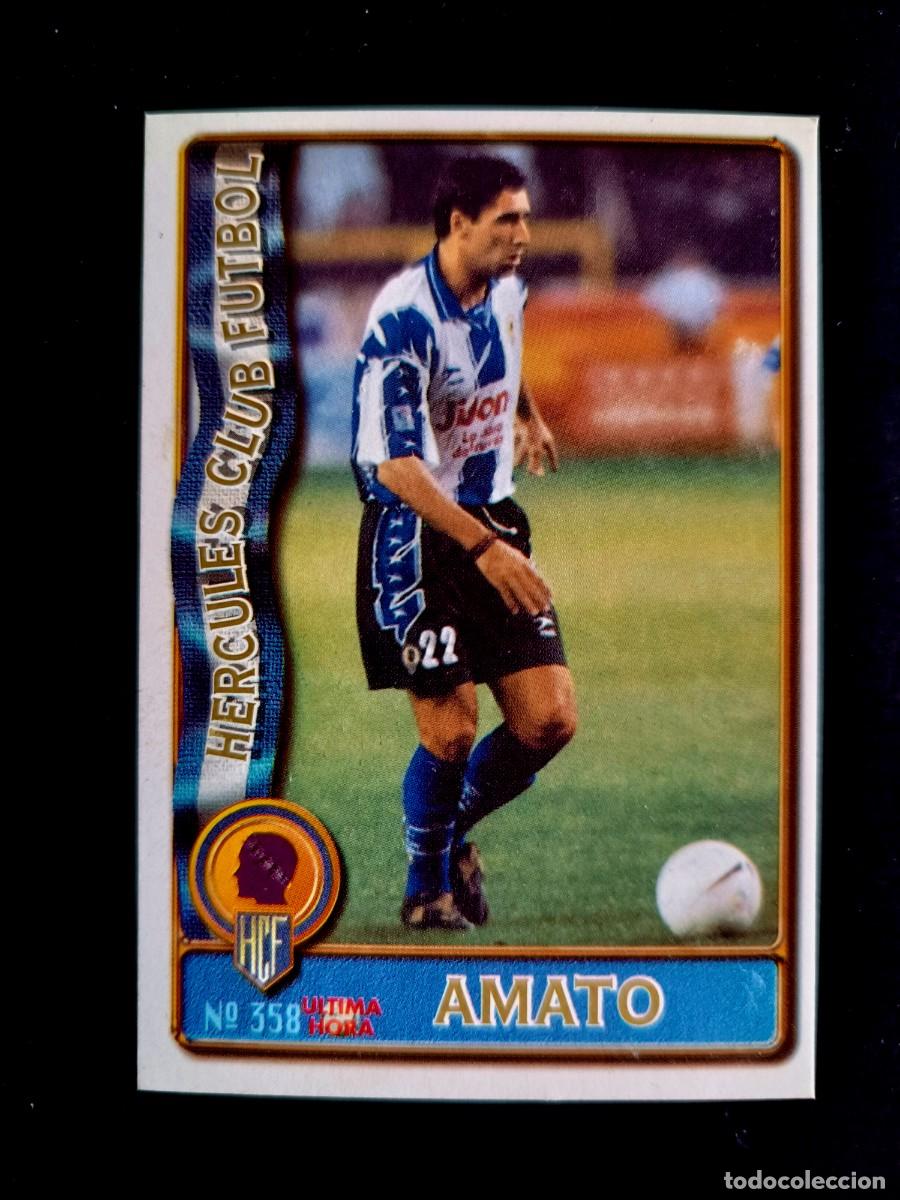 Cromos de f&uacute;tbol: 358 GABRIEL AMATO (&Uacute;LTIMA HORA) - ROOKIE DEL H&Eacute;RCULES C.F. - MUNDICROMO 96/97