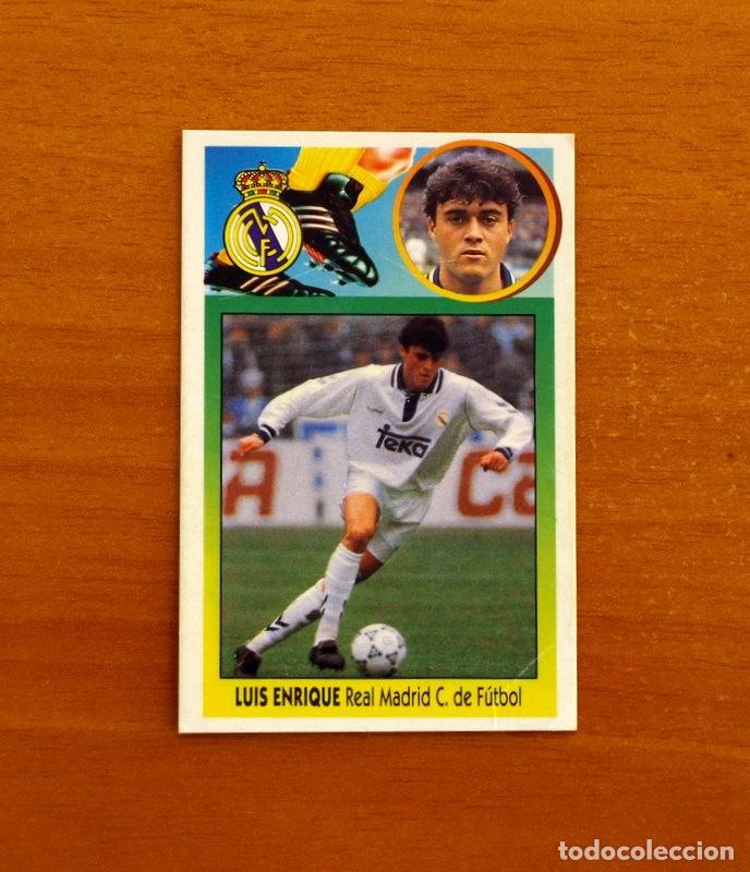Cromos de f&uacute;tbol: Real Madrid - Luis Enrique - Ediciones Este Liga 1993-1994, 93-94 - De cart&oacute;n Nunca pegado
