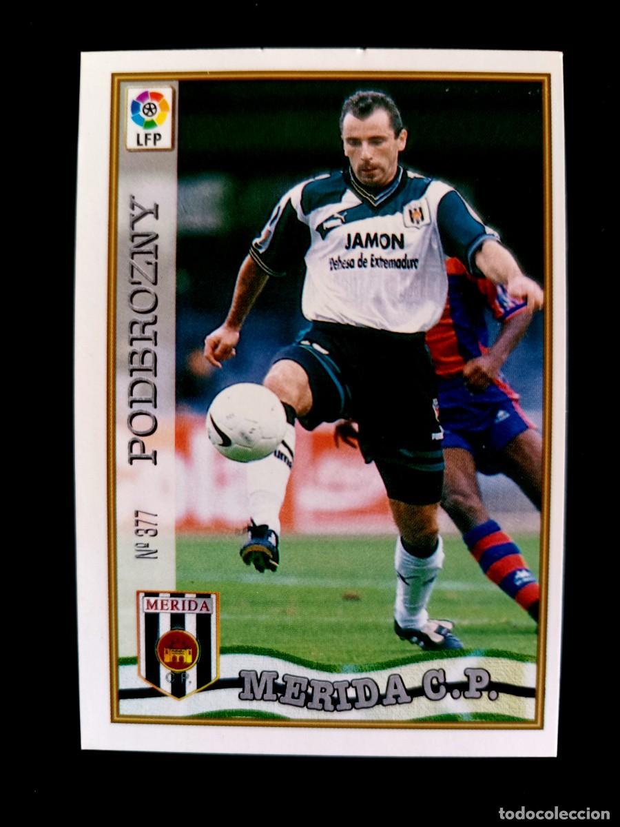 Cromos de f&uacute;tbol: 377 PODBROZNY - M&Eacute;RIDA C.P. - MUNDICROMO 97/98