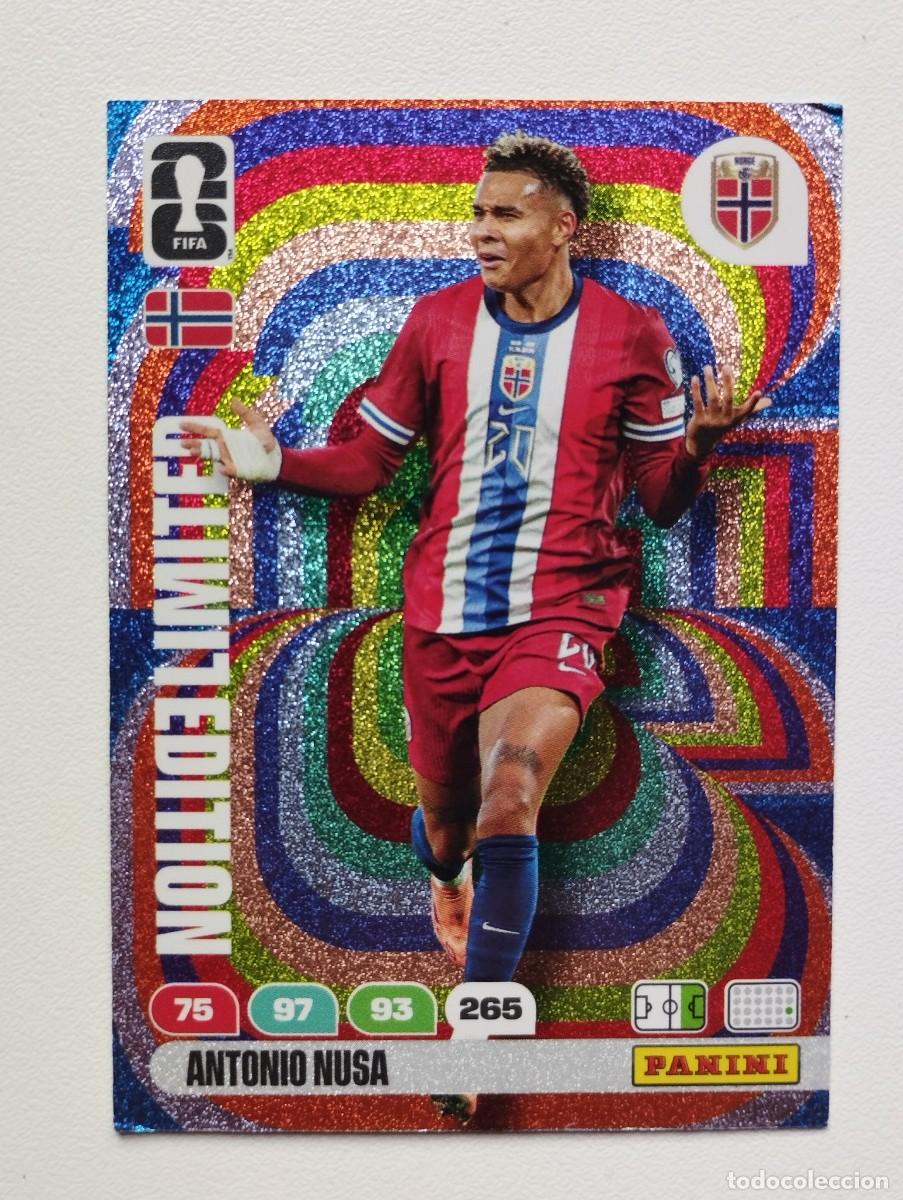 Figurine di Calcio: CROMO CARD ADRENALYN MUNDIAL WORLD CUP 2026 LIMITED EDITION ANTONIO NUSA NORUEGA