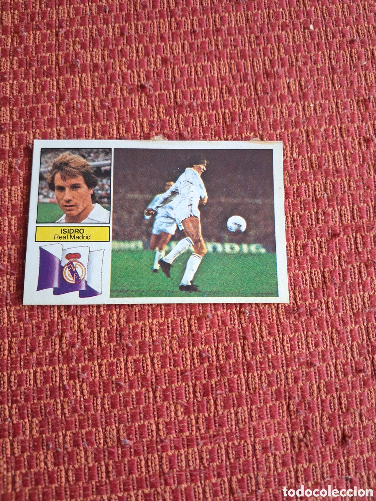 Cromos de f&uacute;tbol: Liga este 82 83 Isidro del Real Madrid recuperado del &aacute;lbum ver fotos