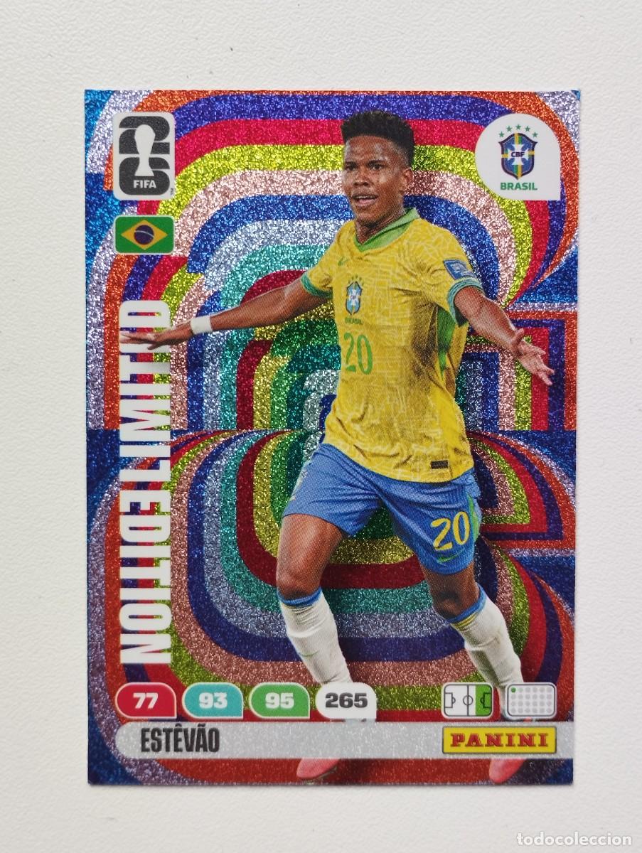 Cromos de f&uacute;tbol: CROMO CARD ADRENALYN MUNDIAL WORLD CUP 2026 LIMITED EDITION ESTEVAO BRASIL