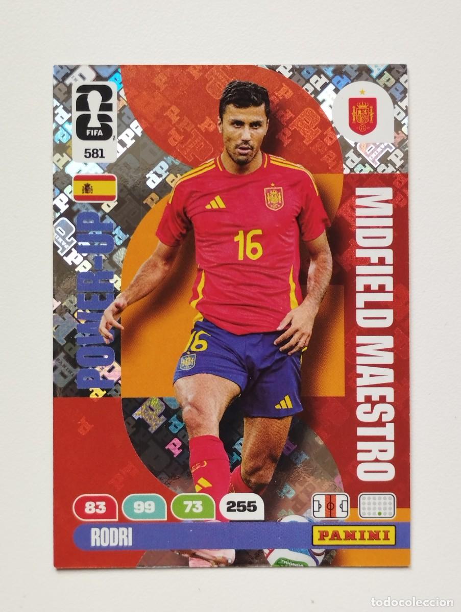 Cromos de f&uacute;tbol: CROMO CARD ADRENALYN MUNDIAL WORLD CUP 2026 Rodri 581 ESPA&Ntilde;A