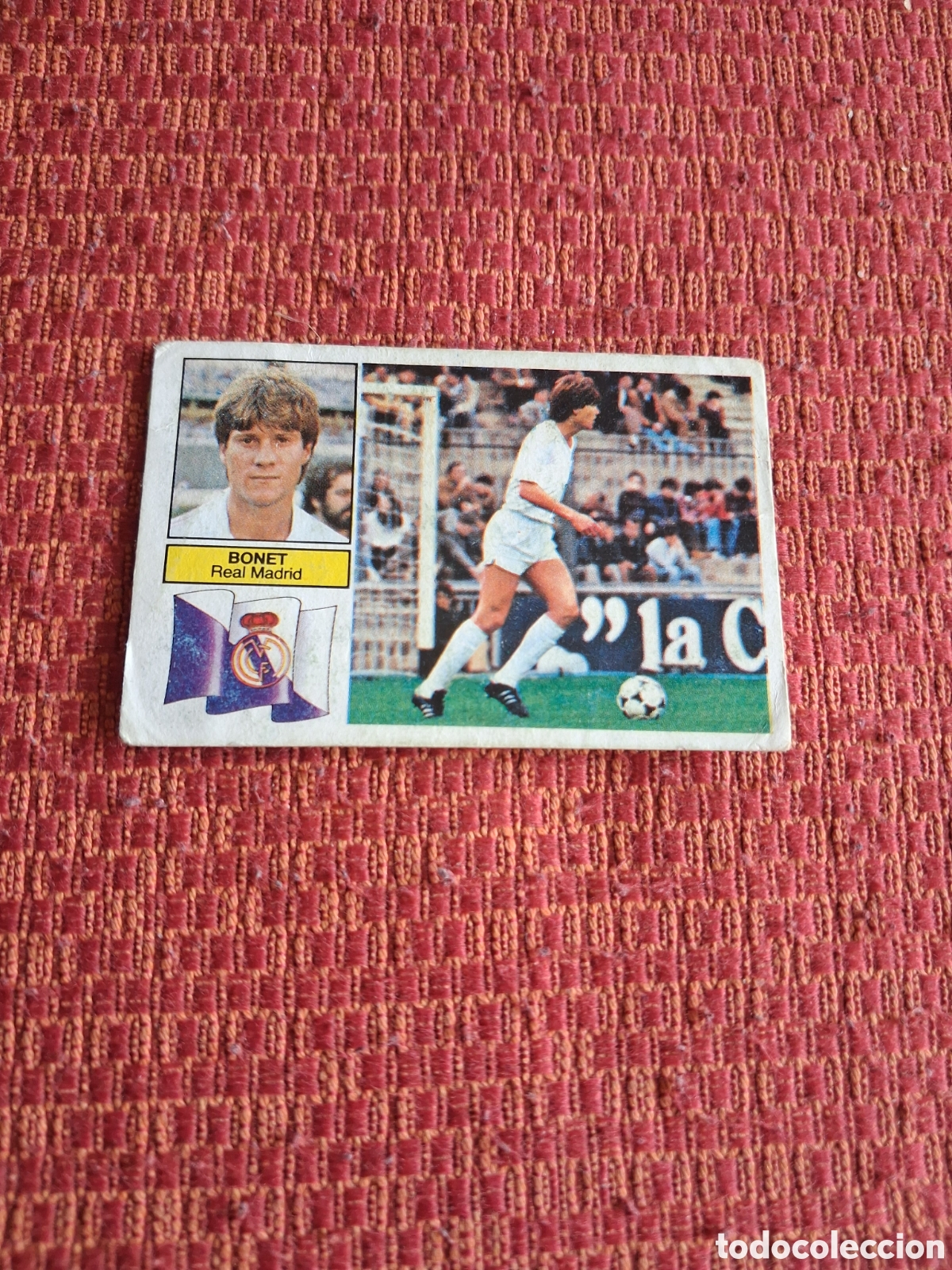 Cromos de f&uacute;tbol: Liga este 82 83 bonet fichaje N 7 del real Madrid recuperado del &aacute;lbum ver fotos