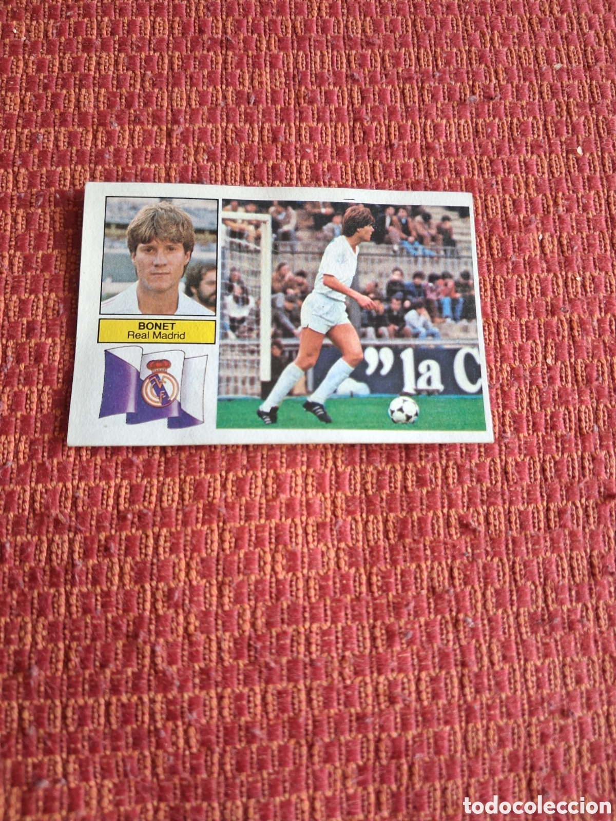 Cromos de f&uacute;tbol: Liga este 82 83 bonet fichaje N 7 del real Madrid recuperado del &aacute;lbum ver fotos