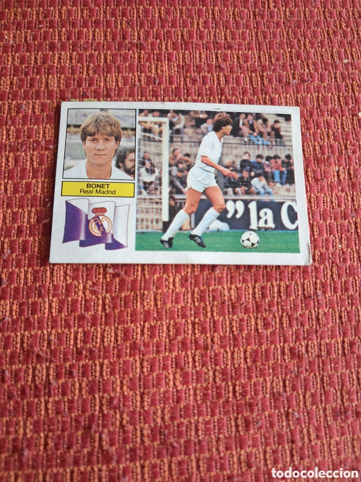 Football Stickers: Liga este 82 83 bonet fichaje N 7 del real Madrid recuperado del &aacute;lbum ver fotos