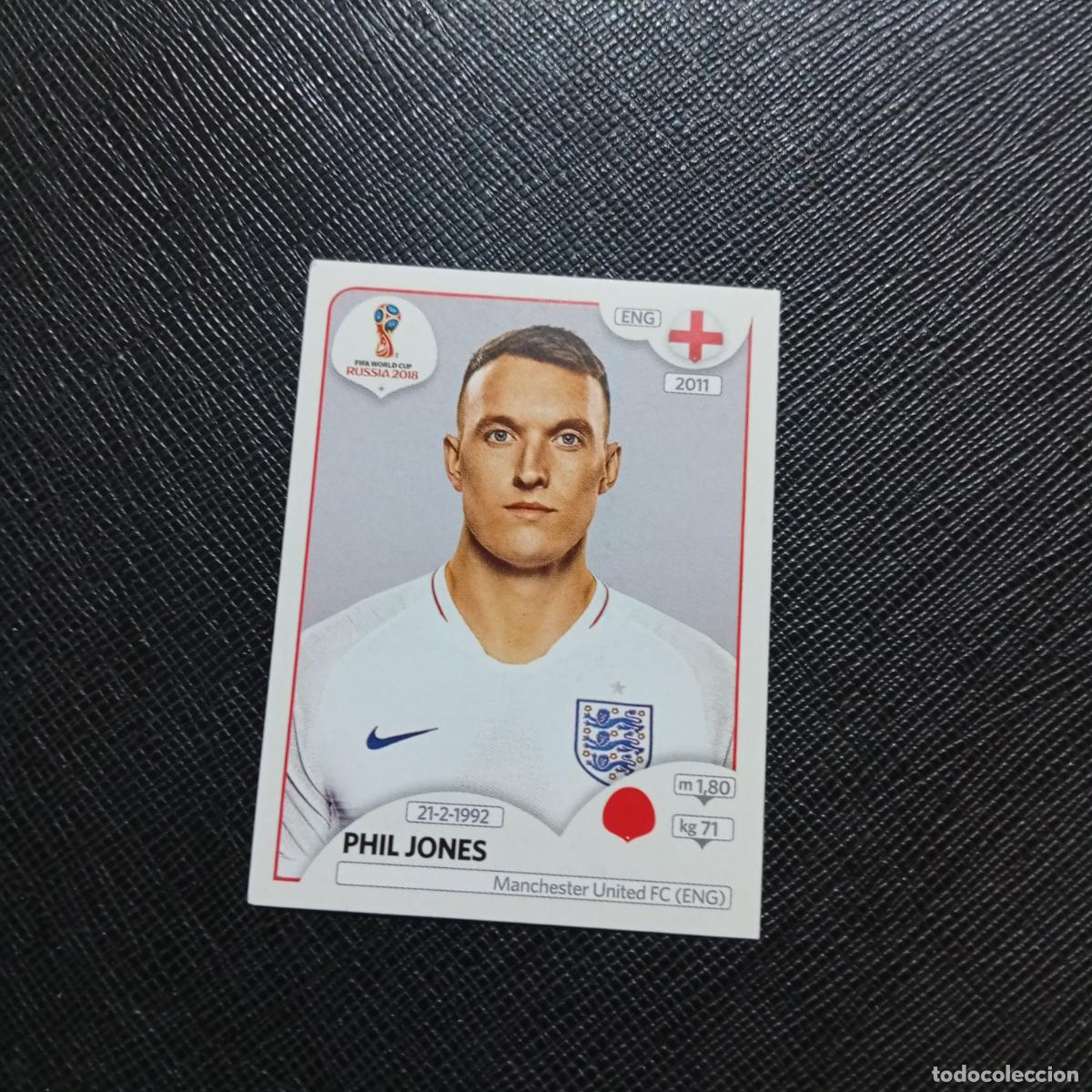 Cromos de f&uacute;tbol: 581 PHIL JONES INGLATERRA PANINI MUNDIAL RUSIA 2018 CROMO FUTBOL 18 - SIN PEGAR - /CJ2 ....