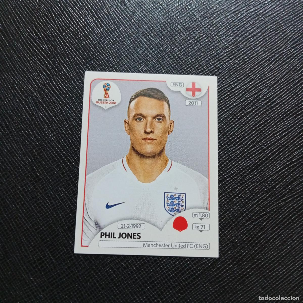 Cromos de f&uacute;tbol: 581 PHIL JONES INGLATERRA PANINI MUNDIAL RUSIA 2018 CROMO FUTBOL 18 - SIN PEGAR - /CJ2 .....