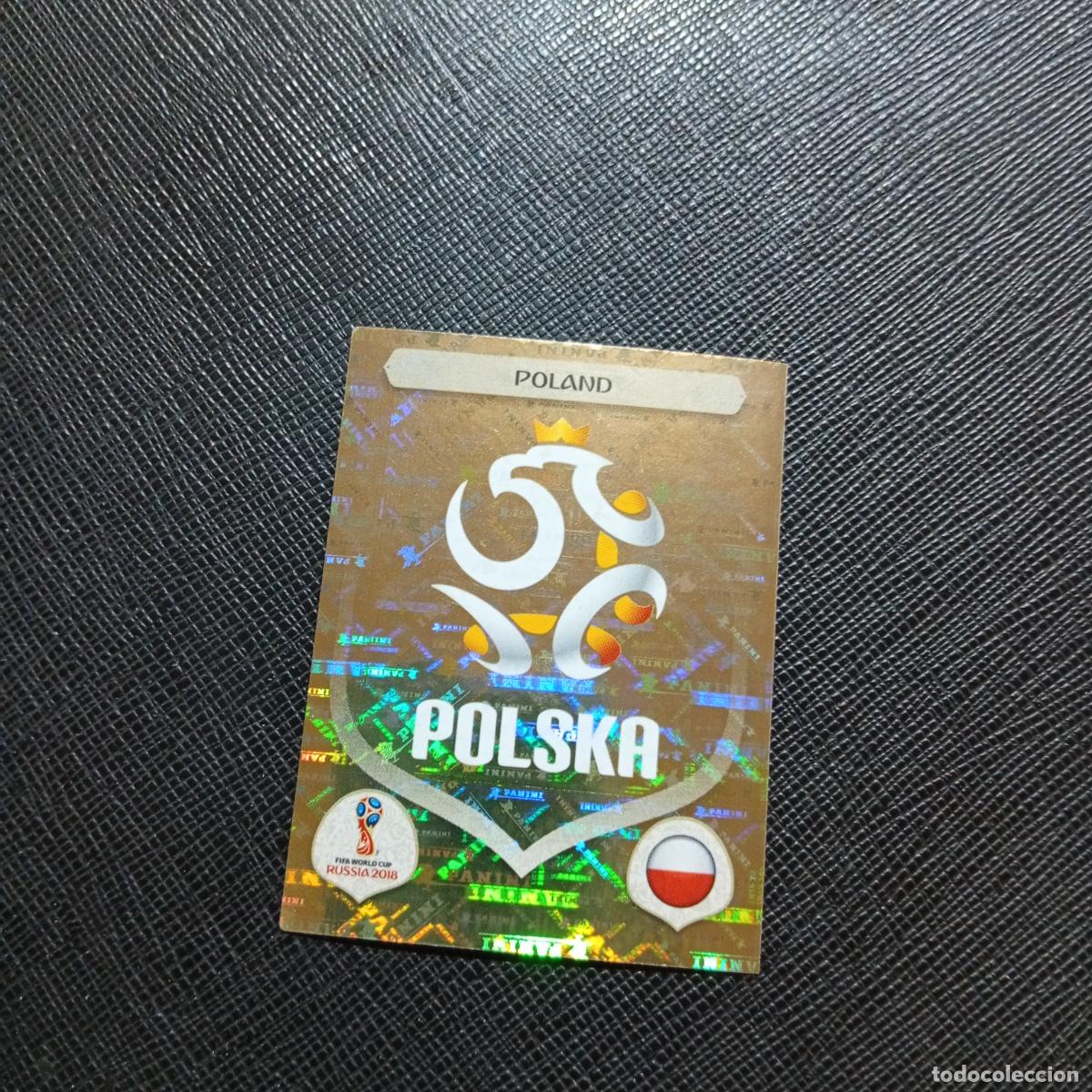 Cartes &agrave; collectionner de Football: 592 ESCUDO POLONIA PANINI MUNDIAL RUSIA 2018 CROMO FUTBOL 18 - SIN PEGAR - /CJ2
