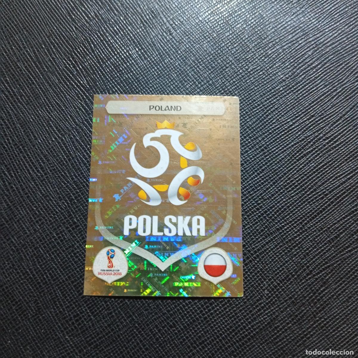 Cartes &agrave; collectionner de Football: 592 ESCUDO POLONIA PANINI MUNDIAL RUSIA 2018 CROMO FUTBOL 18 - SIN PEGAR - /CJ2 ..