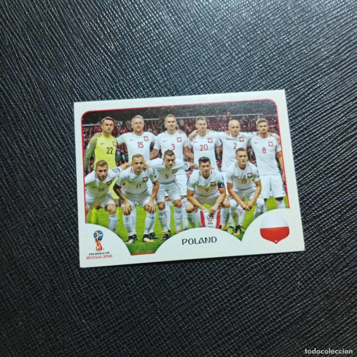 Cartes &agrave; collectionner de Football: 593 ALINEACION POLONIA PANINI MUNDIAL RUSIA 2018 CROMO FUTBOL 18 - SIN PEGAR - /CJ2. ...........
