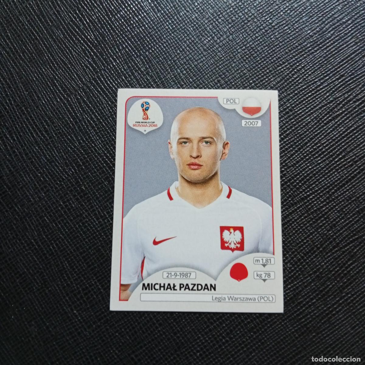 Fu&szlig;ball-Sticker: 598 PAZDAN POLONIA PANINI MUNDIAL RUSIA 2018 CROMO FUTBOL 18 - SIN PEGAR - /CJ2