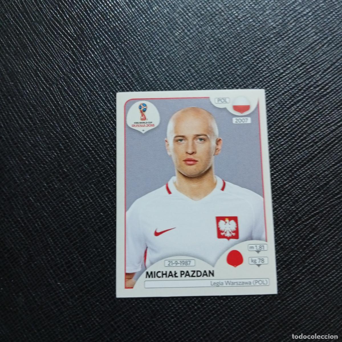 Fu&szlig;ball-Sticker: 598 PAZDAN POLONIA PANINI MUNDIAL RUSIA 2018 CROMO FUTBOL 18 - SIN PEGAR - /CJ2 .
