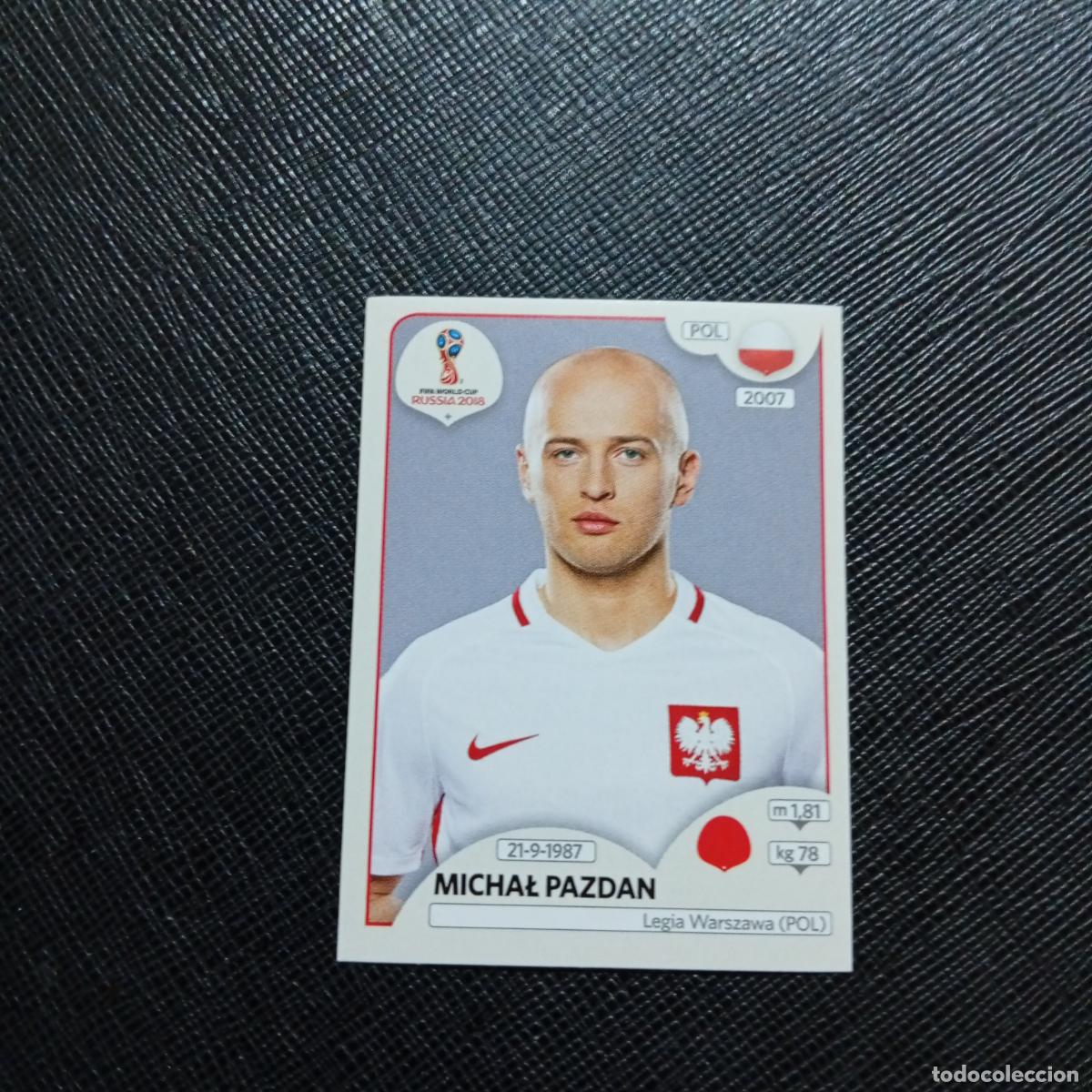 Fu&szlig;ball-Sticker: 598 PAZDAN POLONIA PANINI MUNDIAL RUSIA 2018 CROMO FUTBOL 18 - SIN PEGAR - /CJ2 .