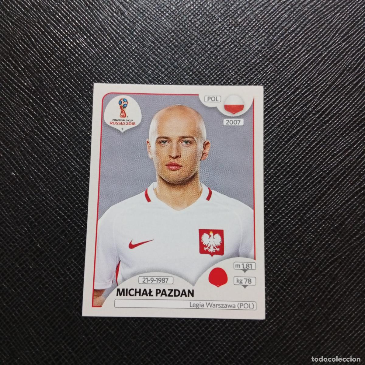 Fu&szlig;ball-Sticker: 598 PAZDAN POLONIA PANINI MUNDIAL RUSIA 2018 CROMO FUTBOL 18 - SIN PEGAR - /CJ2 ....