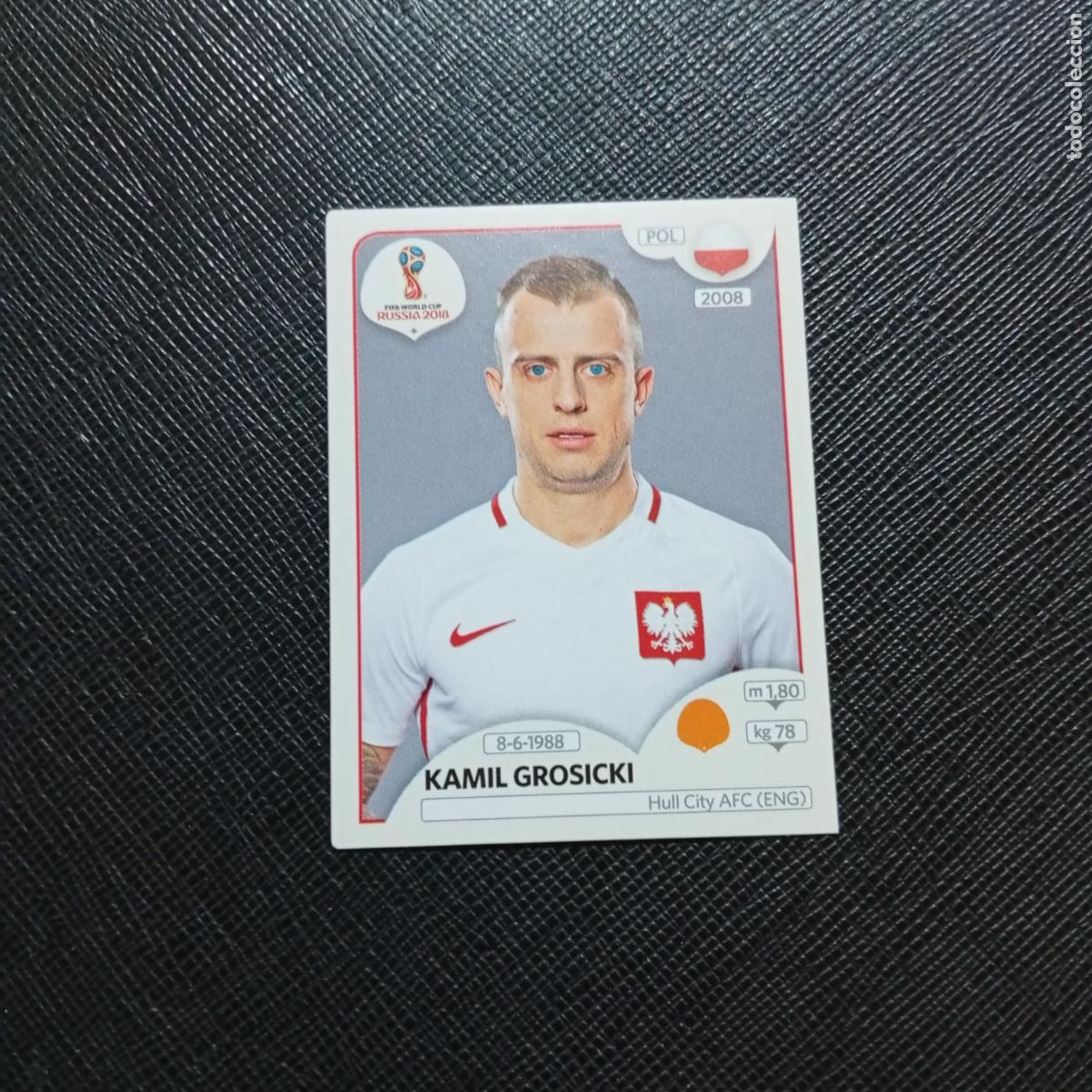 Cartes &agrave; collectionner de Football: 604 KAMIL GROSICKI POLONIA PANINI MUNDIAL RUSIA 2018 CROMO FUTBOL 18 - SIN PEGAR - /CJ2