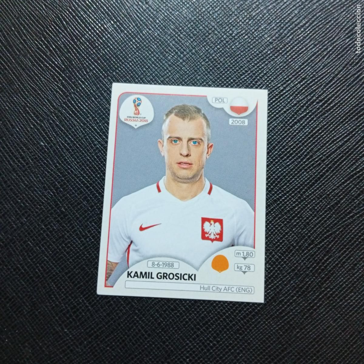 Cartes &agrave; collectionner de Football: 604 KAMIL GROSICKI POLONIA PANINI MUNDIAL RUSIA 2018 CROMO FUTBOL 18 - SIN PEGAR - /CJ2