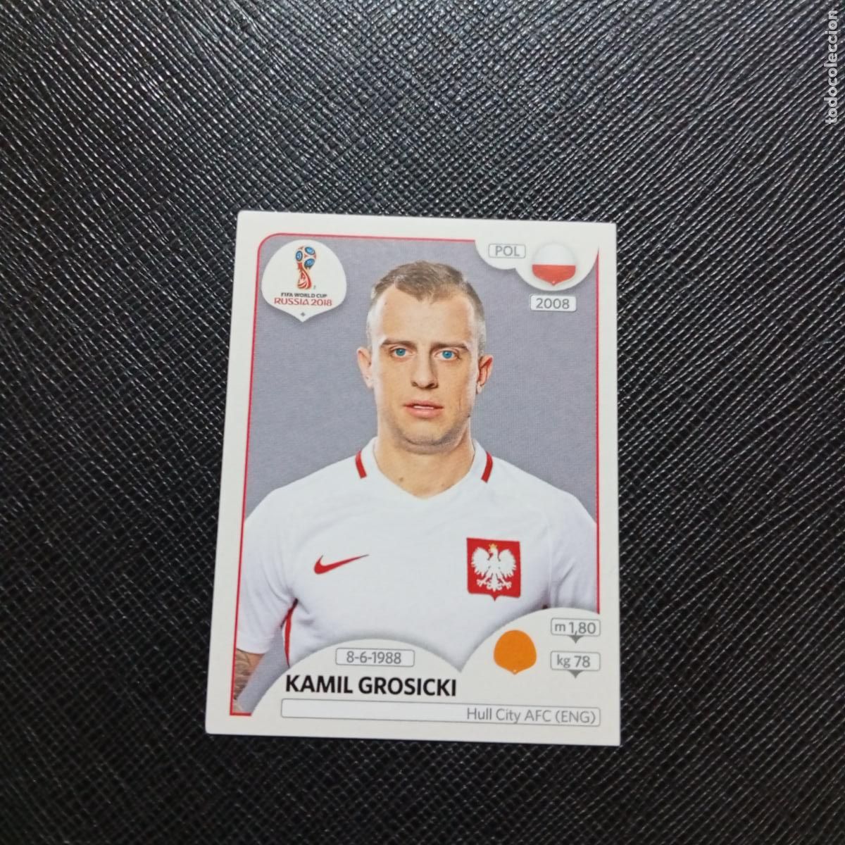 Cartes &agrave; collectionner de Football: 604 KAMIL GROSICKI POLONIA PANINI MUNDIAL RUSIA 2018 CROMO FUTBOL 18 - SIN PEGAR - /CJ2 ....