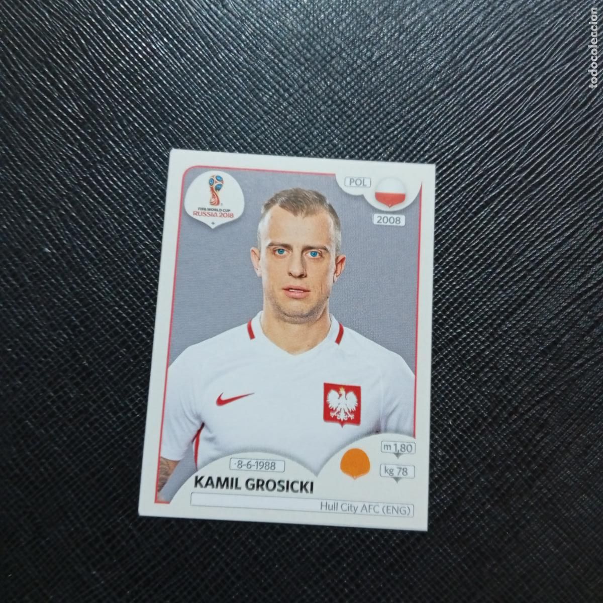 Cartes &agrave; collectionner de Football: 604 KAMIL GROSICKI POLONIA PANINI MUNDIAL RUSIA 2018 CROMO FUTBOL 18 - SIN PEGAR - /CJ2 .....