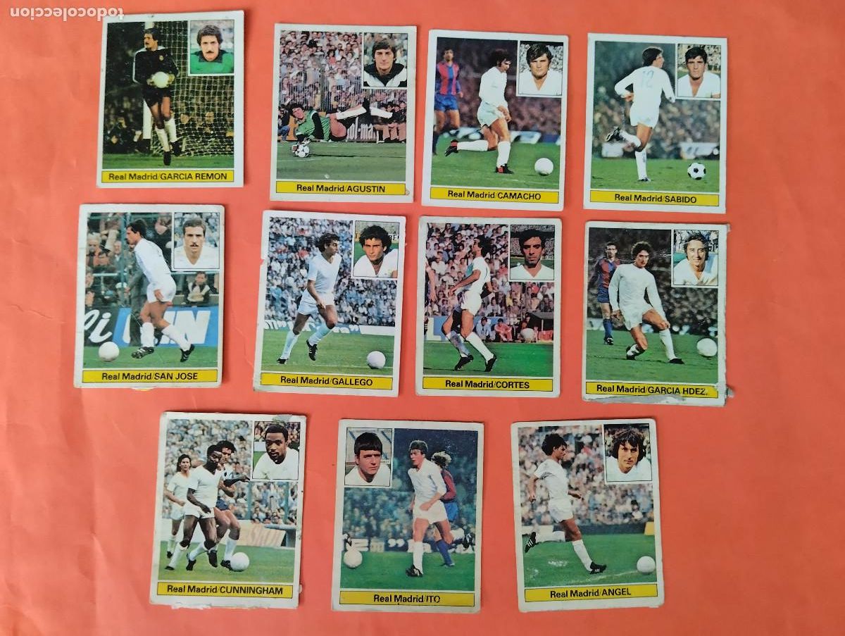Cromos de f&uacute;tbol: LOTE 11 CROMOS (REAL MADRID) EDICIONES ESTE - LIGA 1981 1982 - DESPEGADOS
