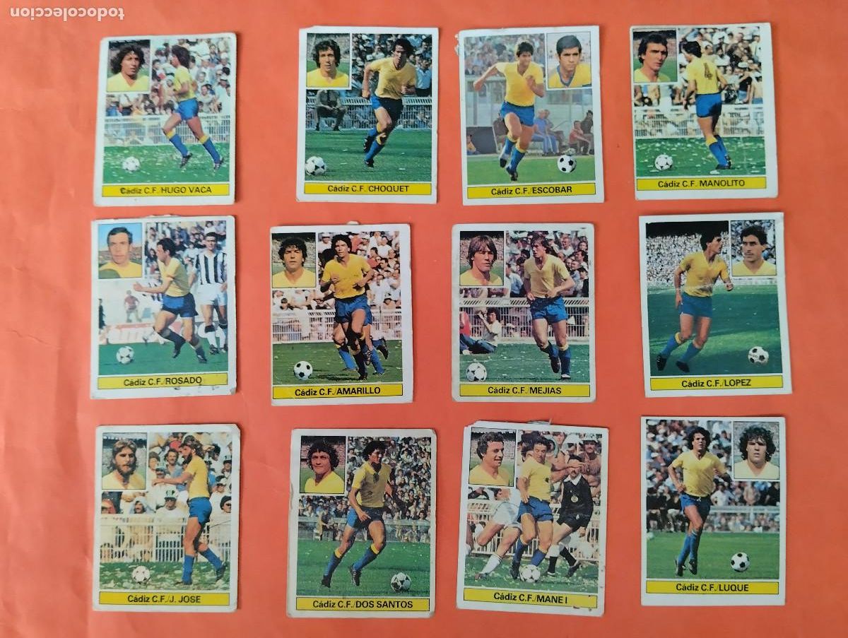 Cromos de Futebol: LOTE 12 CROMOS (CADIZ C.F.) EDICIONES ESTE - LIGA 1981 1982 - DESPEGADOS