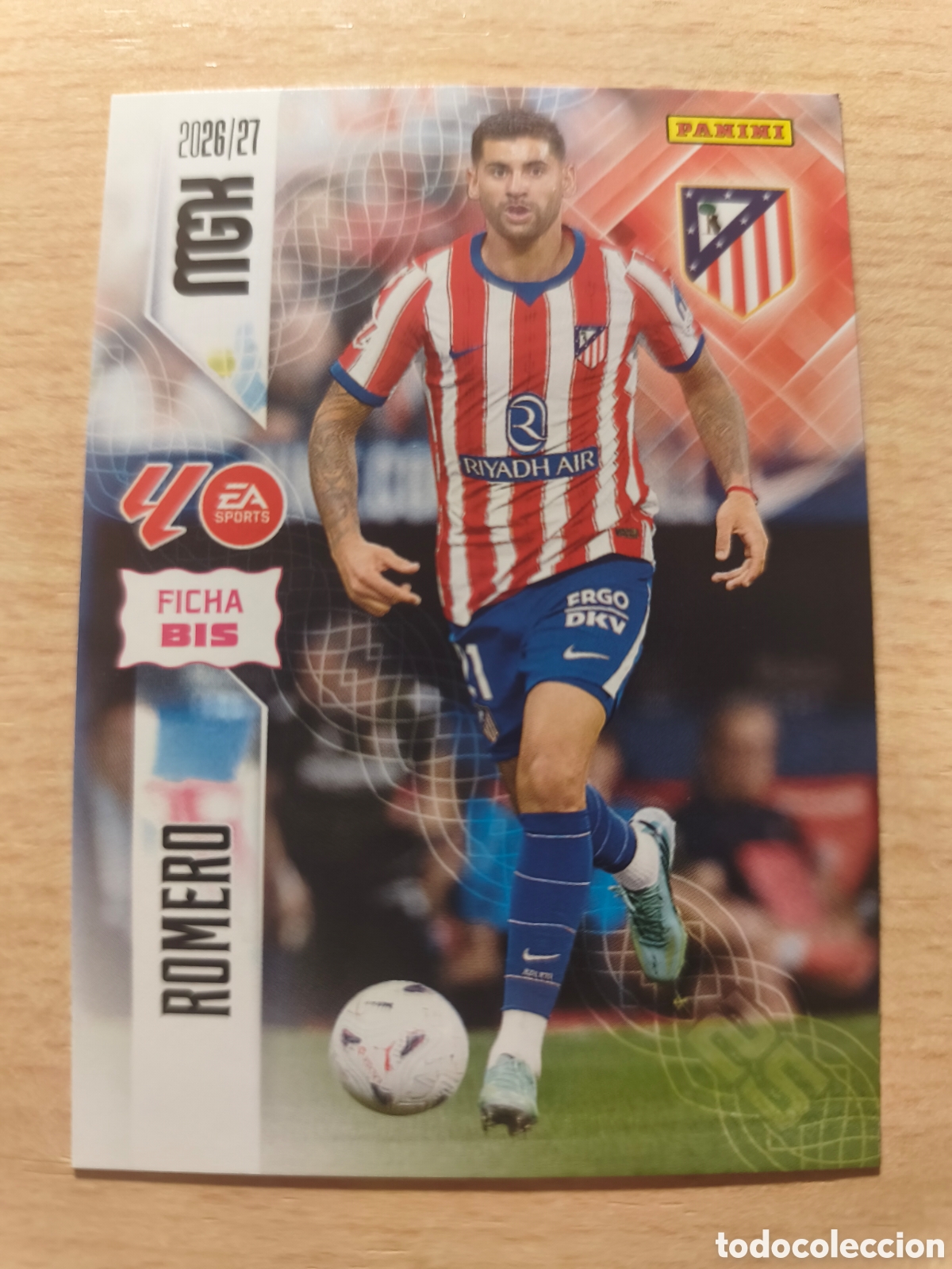 Cromos de f&uacute;tbol: 61 BIS CRISTIAN CUTI ROMERO ATL&Eacute;TICO DE MADRID FICHA BIS MEGACRACKS (III EDICI&Oacute;N) 2026 2027 26 27