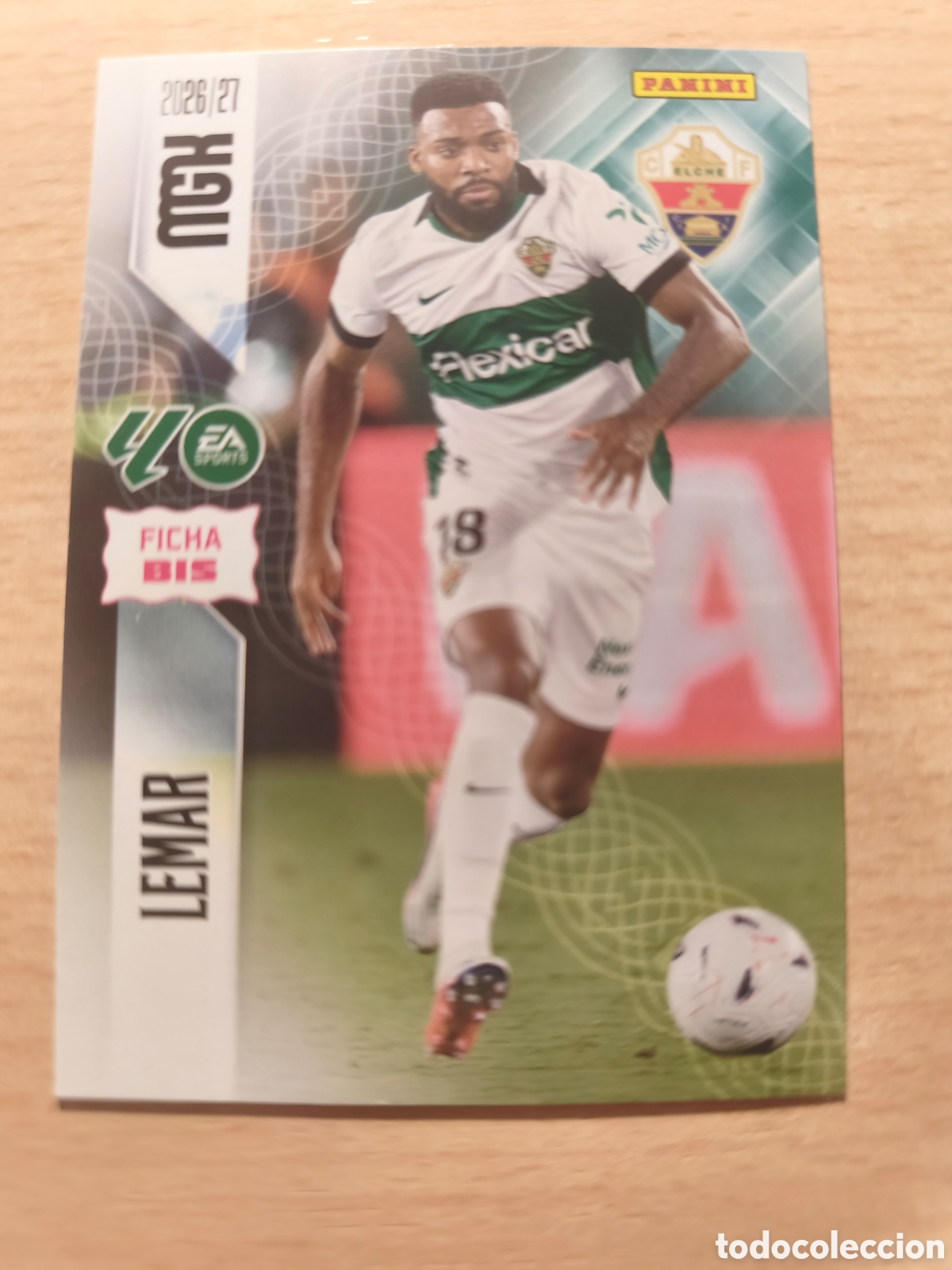 Cromos de f&uacute;tbol: 157 BIS THOMAS LEMAR ELCHE FICHA BIS MEGACRACKS (III EDICI&Oacute;N) 2026 2027 26 PANINI 27