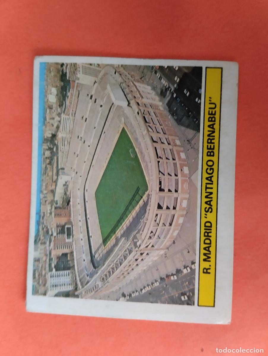 Cromos de f&uacute;tbol: CROMO DE FUTBOL CAMPO DE FUTBOL R,. MADRID SANTIAGO BERNABEU.. DESPEGADO LIGA ESTE 1981-1982/81-82