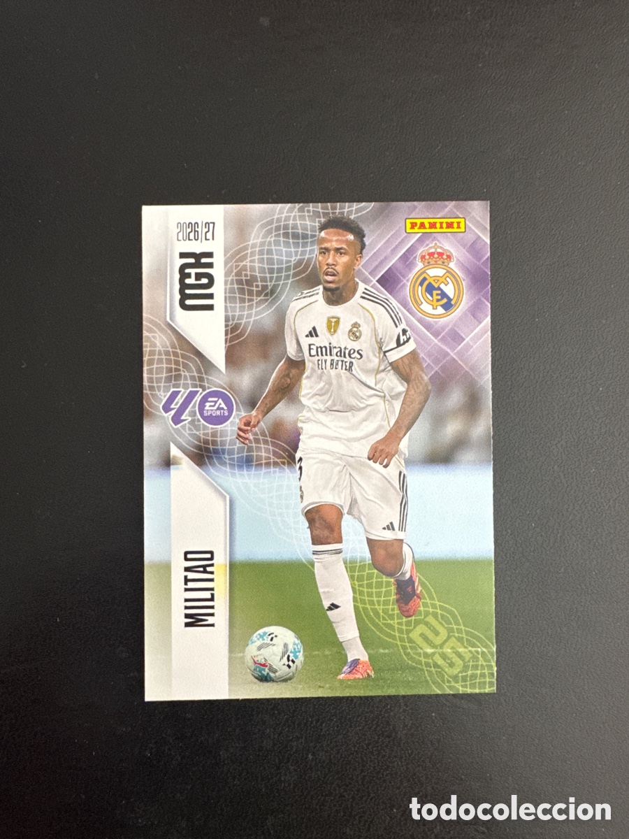 Cromos de f&uacute;tbol: MILITAO REAL MADRID NUMERO 221 MEGACRACKS 2026 2027