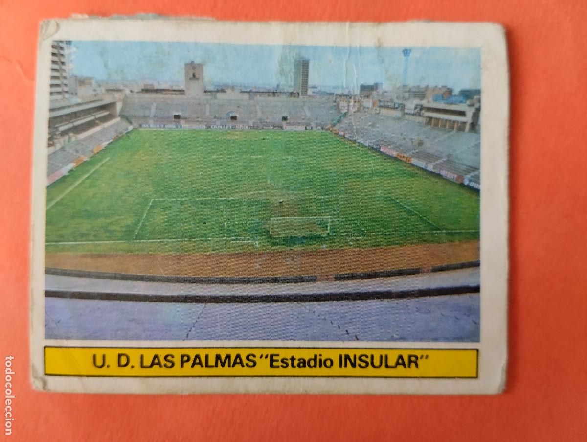 Cromos de f&uacute;tbol: CROMO DE FUTBOL CAMPO DE FUTBOL U.D. LAS PALMAS INSULAR.. DESPEGADO LIGA ESTE 1981-1982/81-82