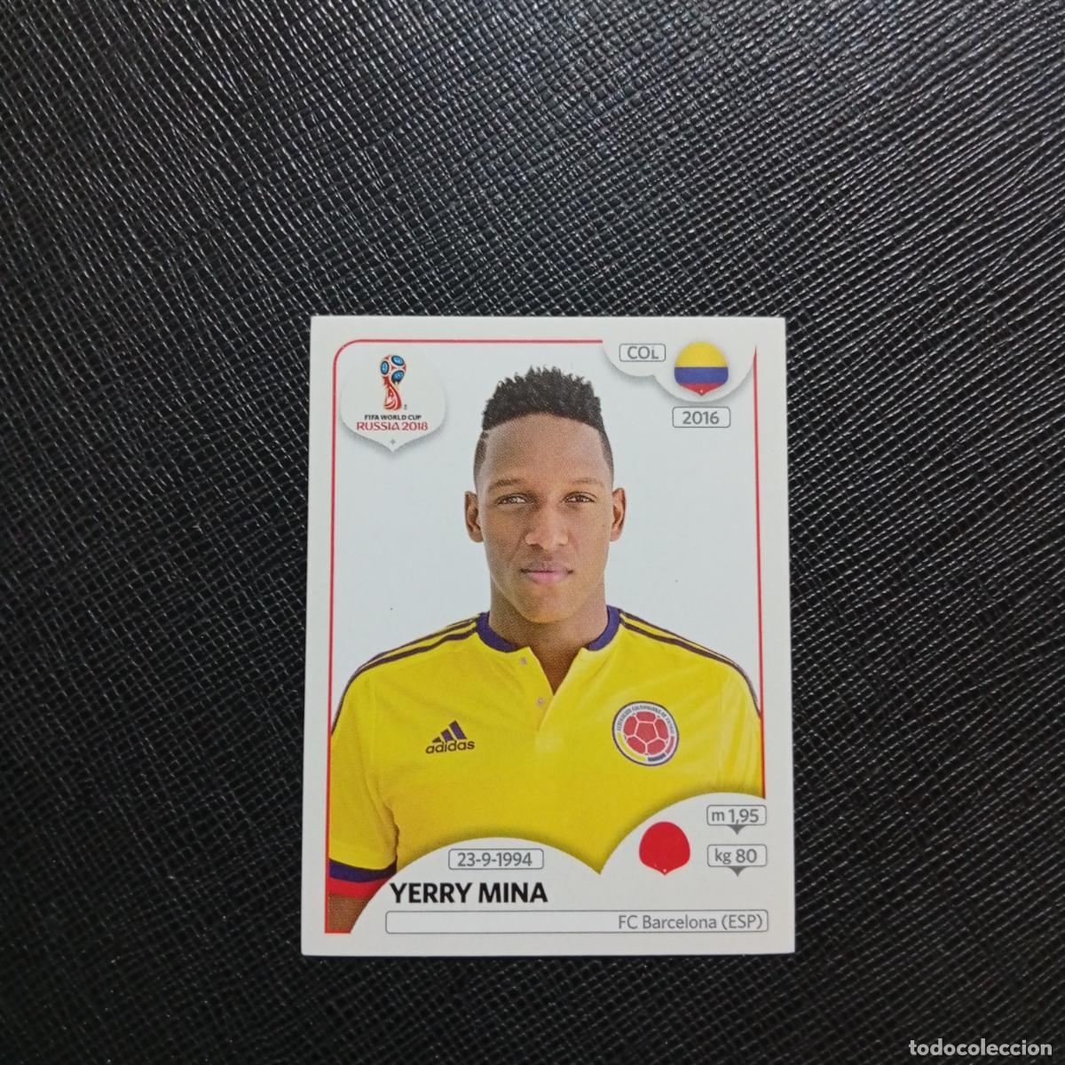 Cromos de f&uacute;tbol: 639 YERRY MINA COLOMBIA PANINI MUNDIAL RUSIA 2018 CROMO FUTBOL 18 - SIN PEGAR - /CJ2