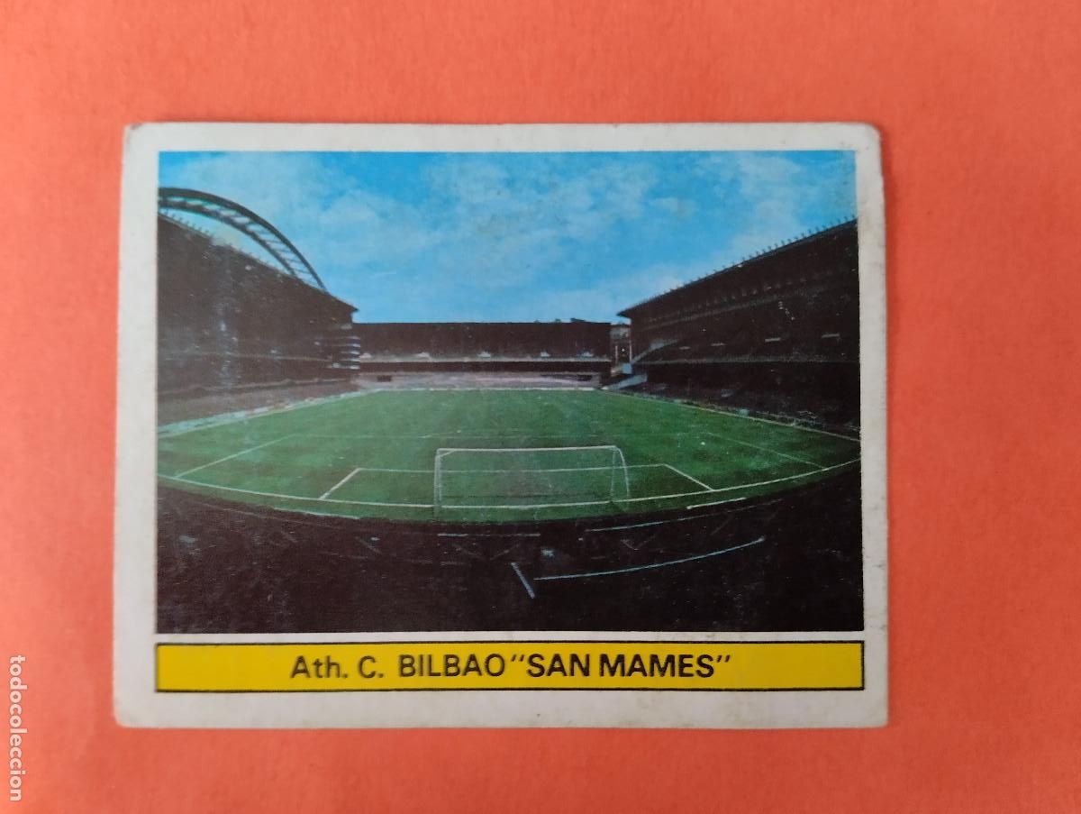Cromos de f&uacute;tbol: CROMO DE FUTBOL CAMPO DE FUTBOL ATH. BILBAO SAN MAMES. DESPEGADO LIGA ESTE 1981-1982/81-82