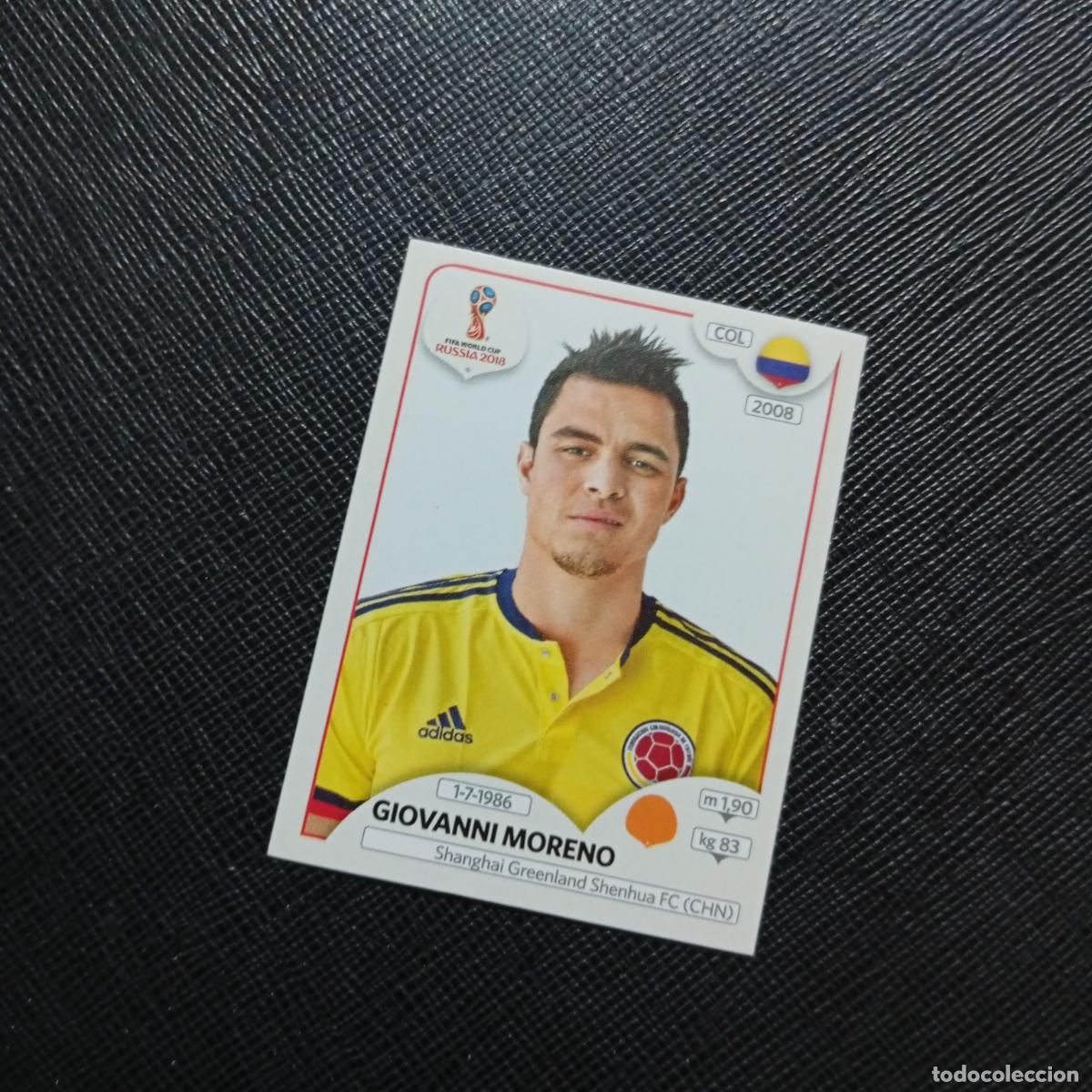 Cromos de f&uacute;tbol: 644 MORENO COLOMBIA PANINI MUNDIAL RUSIA 2018 CROMO FUTBOL 18 - SIN PEGAR - /CJ2 .