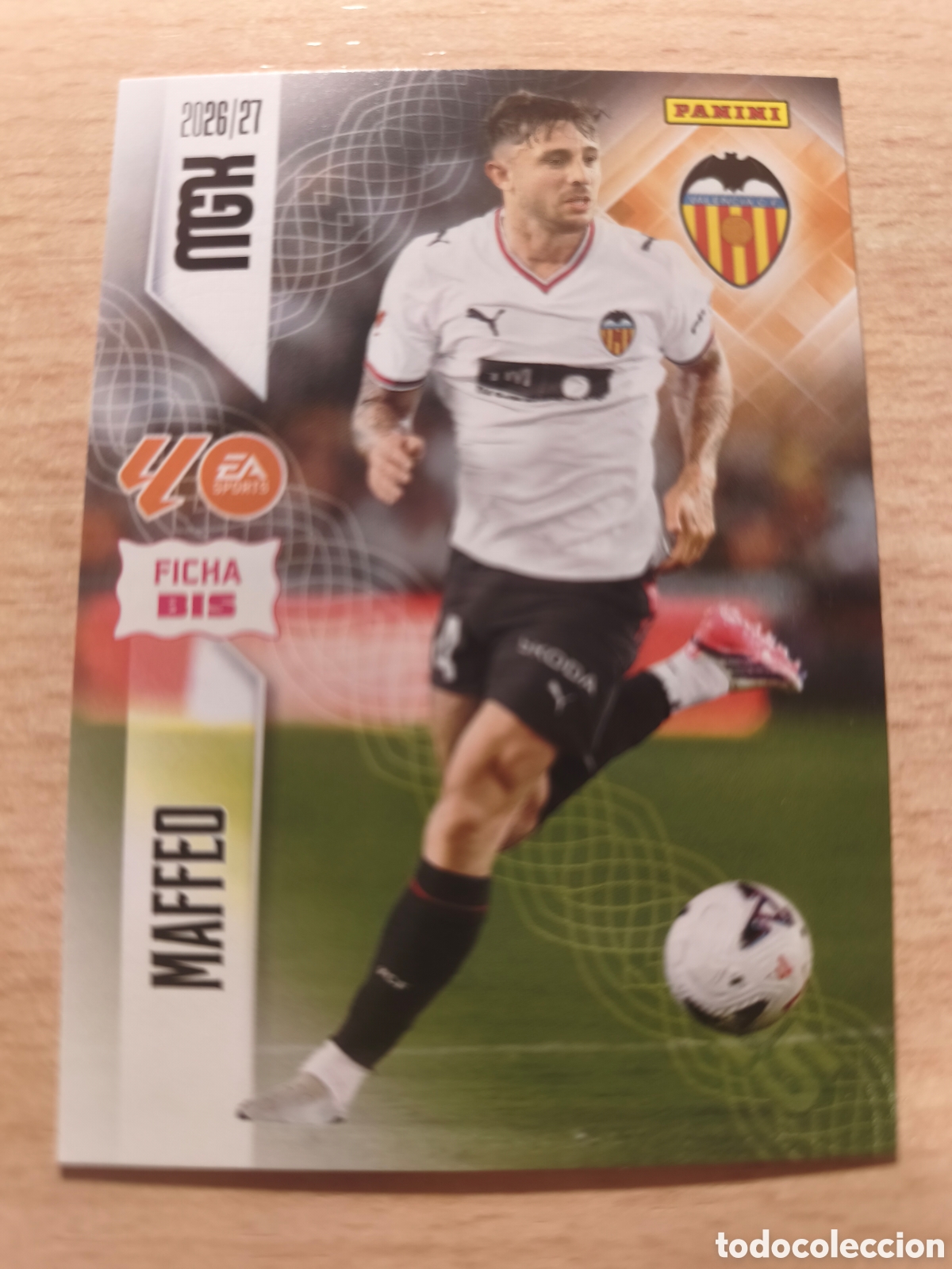 Cromos de f&uacute;tbol: 346 BIS PABLO MAFFEO FICHA BIS VALENCIA MEGACRACKS (III EDICI&Oacute;N) 2026 2027 26 27