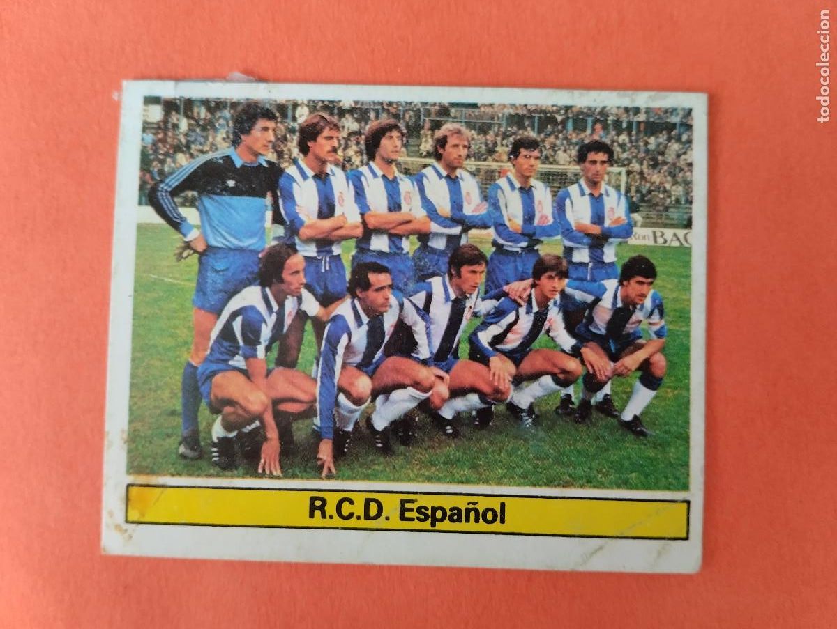 Cromos de Futebol: CROMO DE FUTBOL EQUIPO R.C.D. ESPA&Ntilde;OL. DESPEGADO LIGA ESTE 1981-1982/81-82