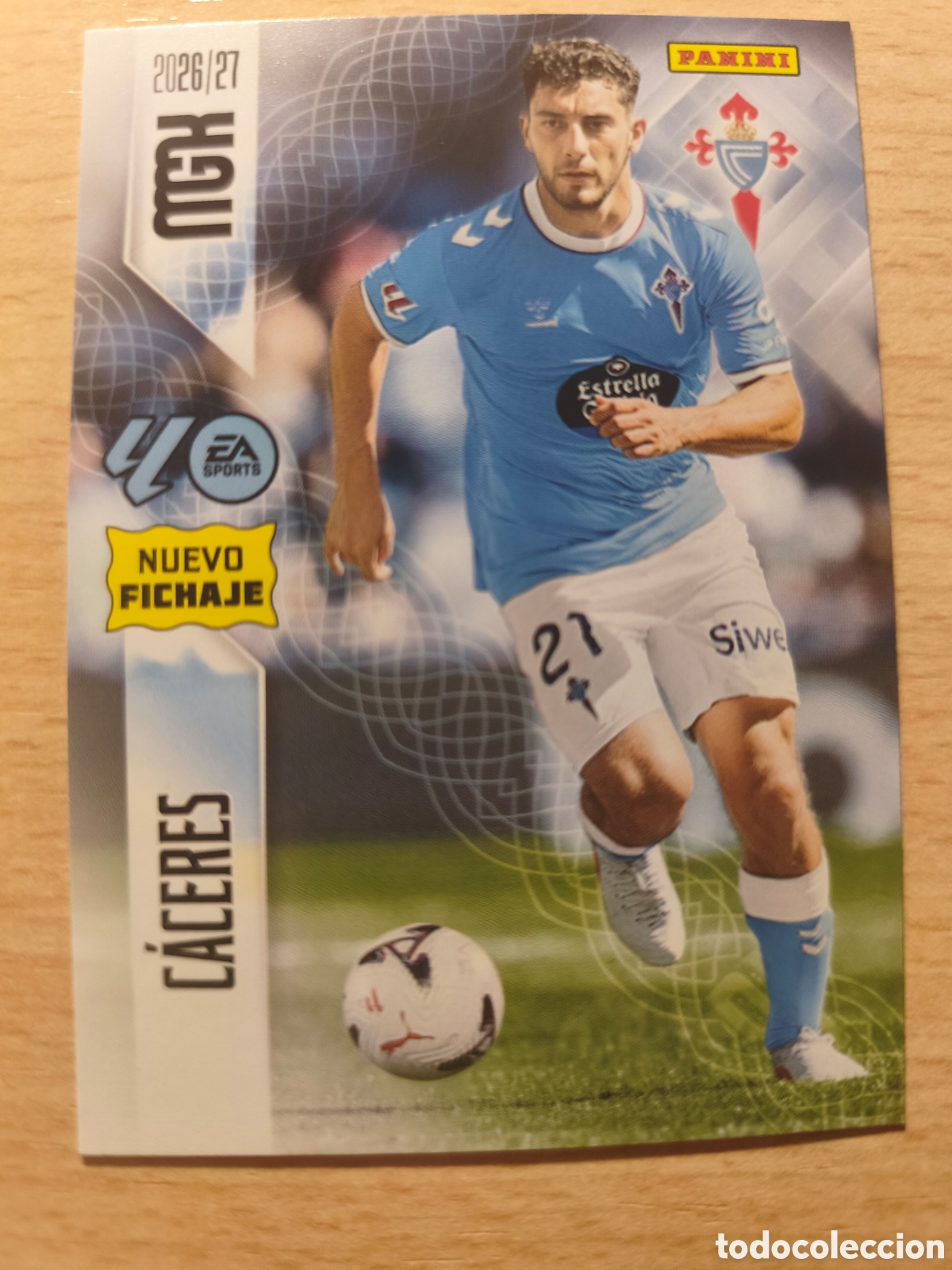Cromos de f&uacute;tbol: 504 SEBASTI&Aacute;N C&Aacute;CERES CELTA DE VIGO NUEVO FICHAJE MEGACRACKS (III EDICI&Oacute;N) 2026 2027 26 27