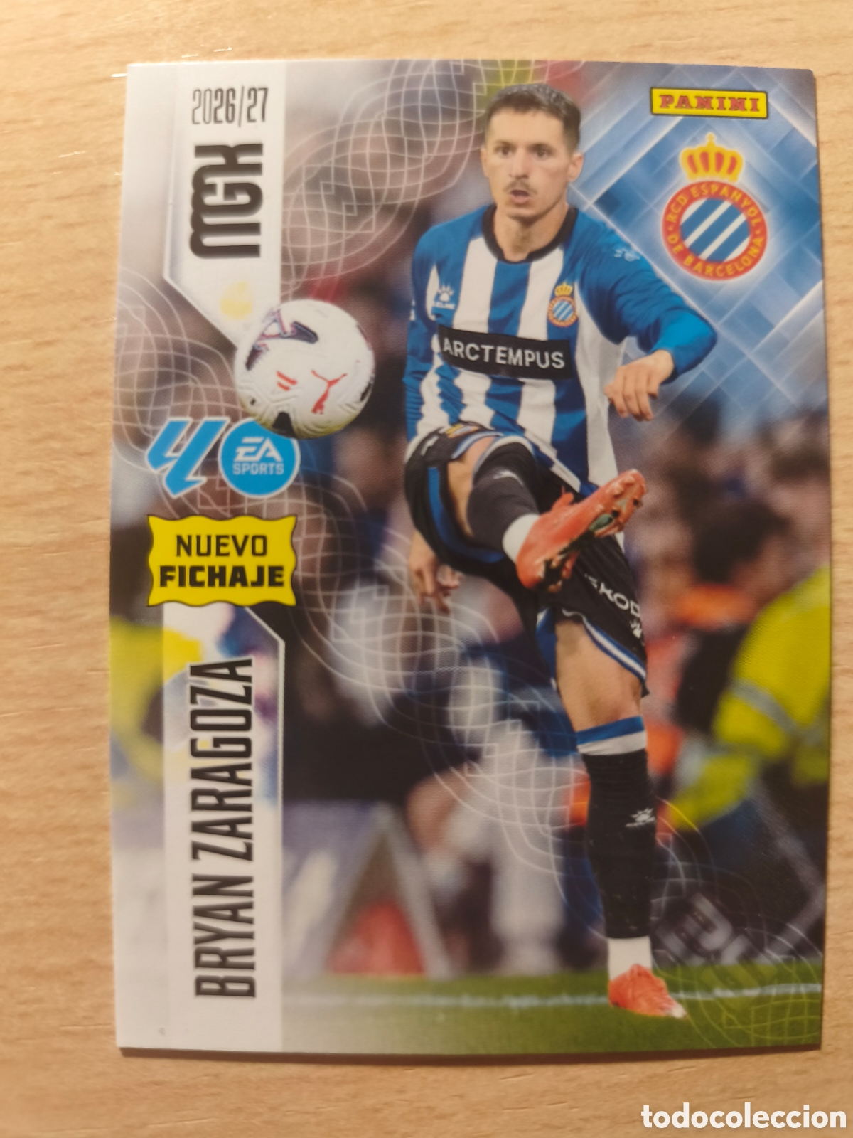 Cromos de f&uacute;tbol: 508 BRYAN ZARAGOZA ESPANYOL NUEVO FICHAJE MEGACRACKS (III EDICI&Oacute;N) 2026 2027 26 27
