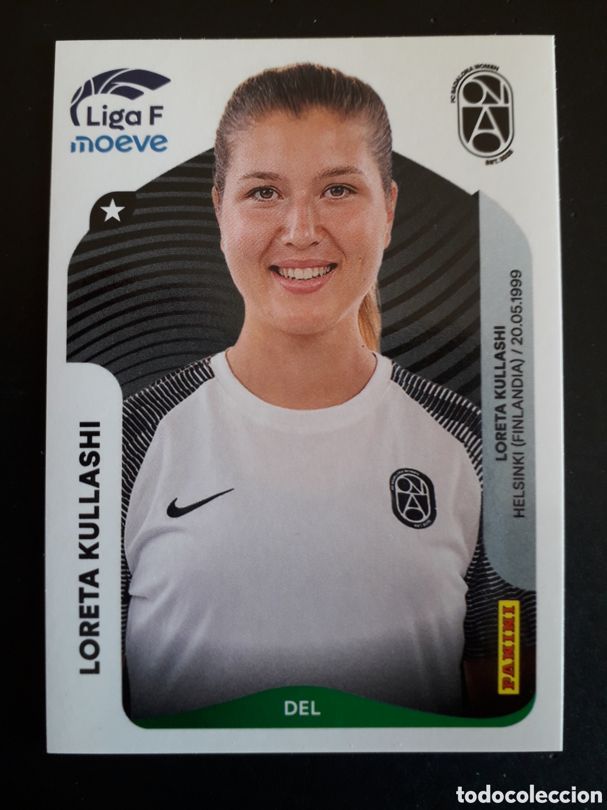 Cromos de f&uacute;tbol: LORETA KULLASHI BADALONA WOMEN N&deg; 80 LIGA F FEMENINA 2025 2026 25 26 PANINI SIN PEG PEDIDO M&Iacute;NIMO 3&euro;