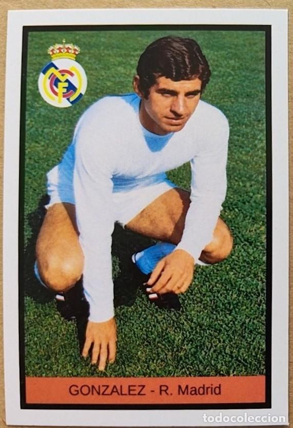 Cromos de f&uacute;tbol: CROMO IMPOSIBLE y &Uacute;NICO de GONZALEZ - R. Madrid - FHER 1972-1973 DISGRA 72 73